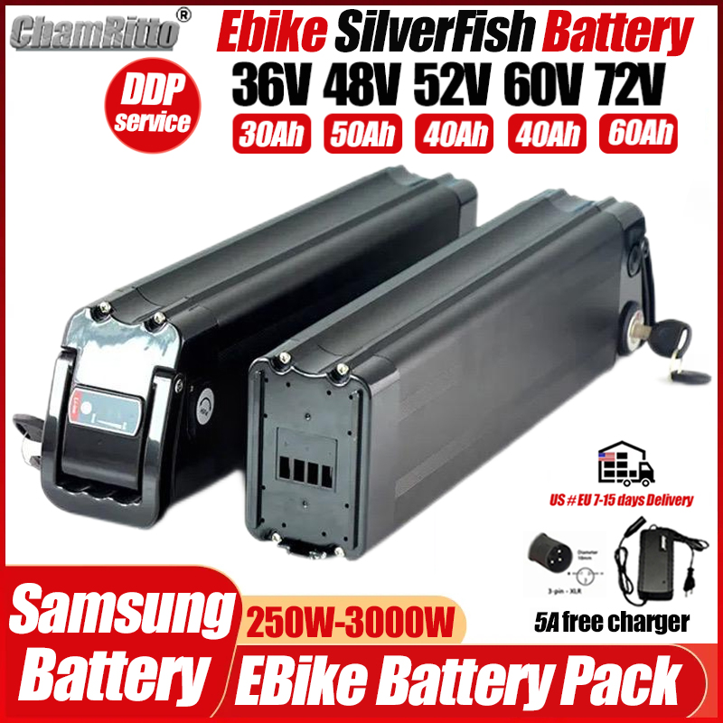 Electric Bicycle Battery 72V 30Ah - Batterie de vélo électrique 36V 48V