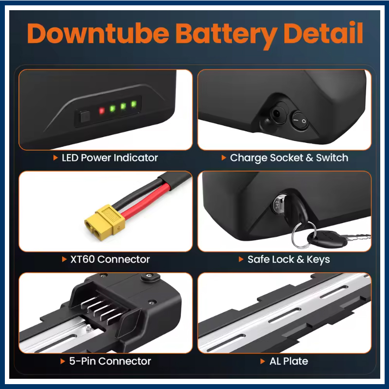 Batterie de vélo électrique Ha - Ebike Battery 48V 20Ah Hailong avis et prix
