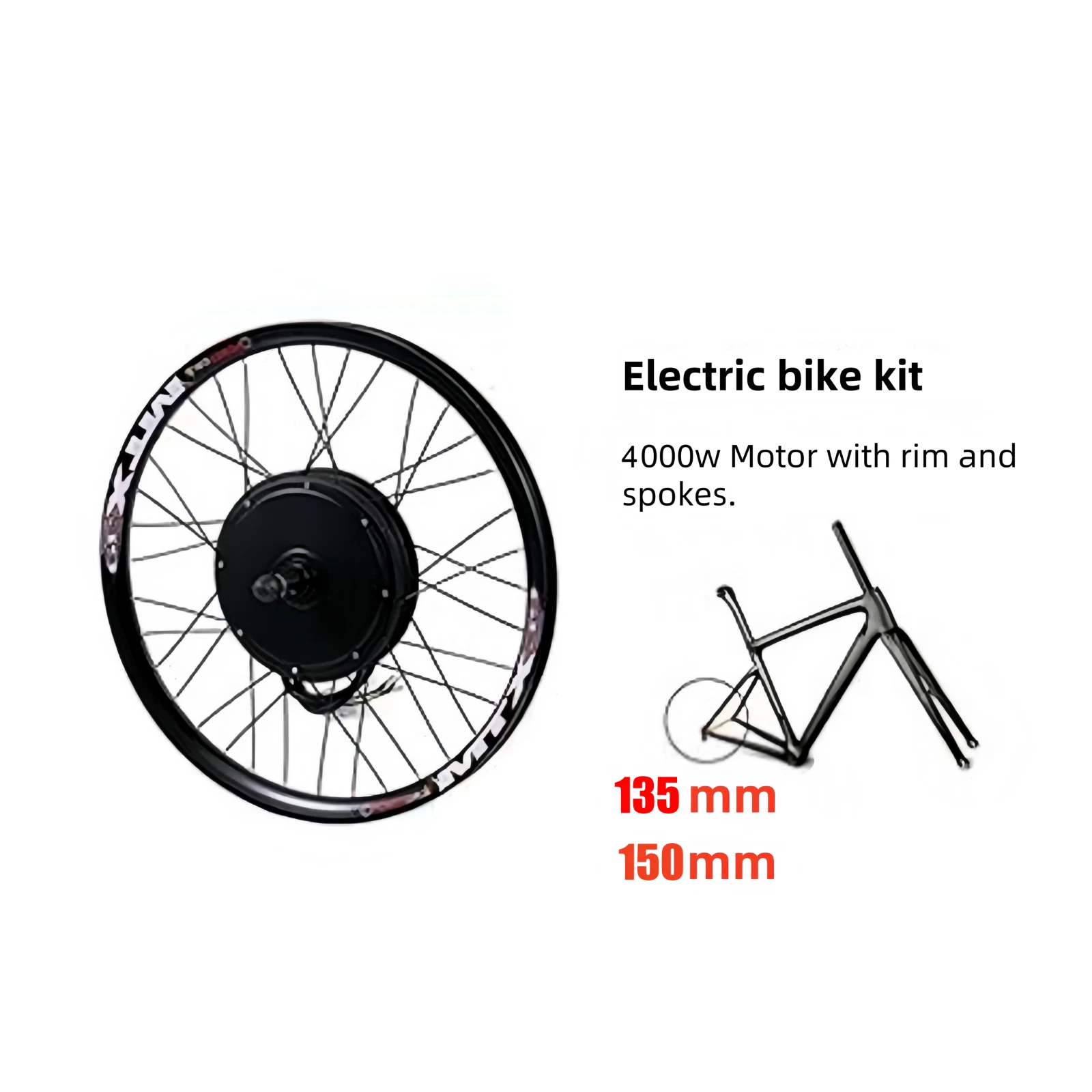Roue arrière de vélo électriqu - Ebike Conversion Kit 72V 3000W avis et prix